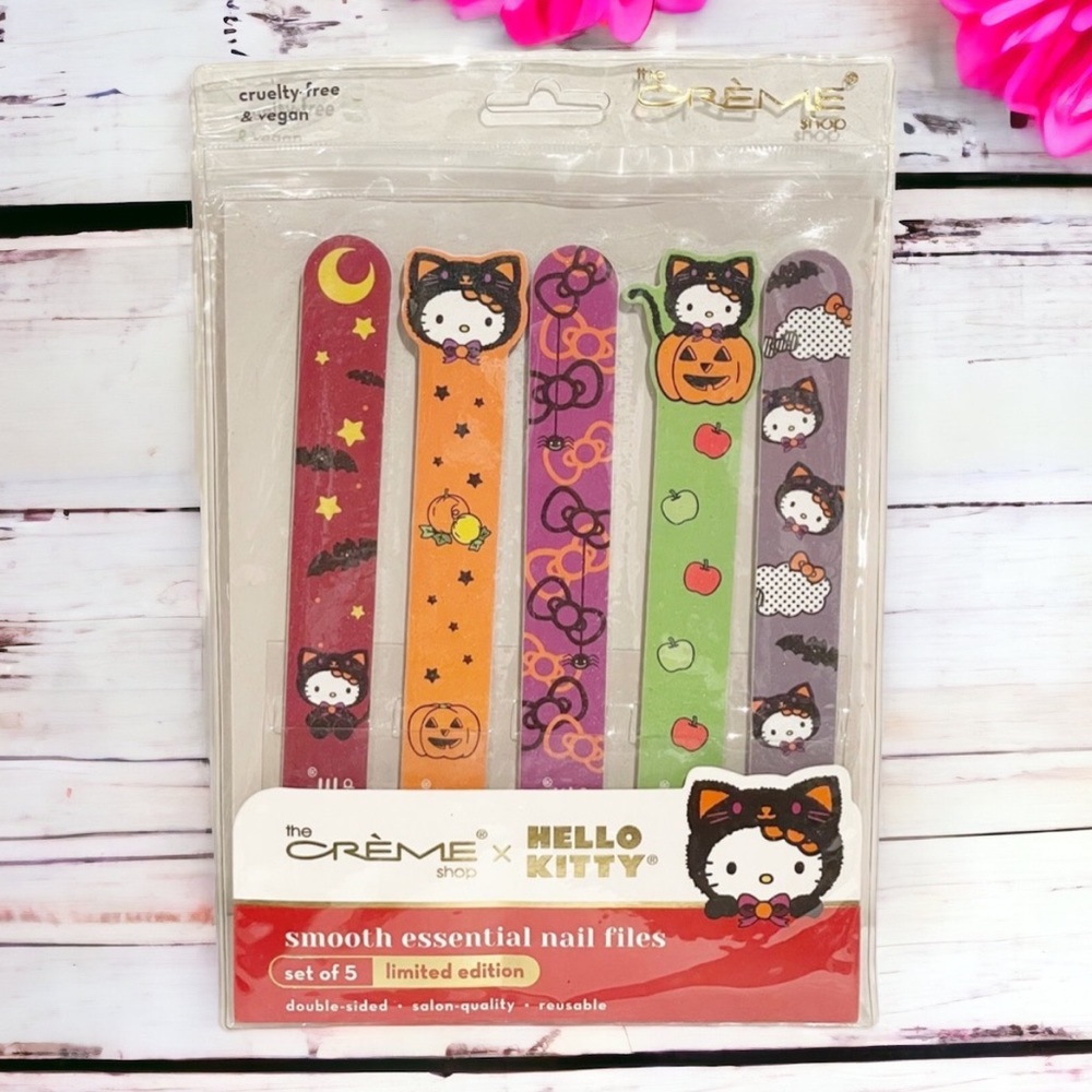The Creme Shop x Hello Kitty Limited Edition Halloween‎ Nail Files Set of 5 NEW